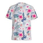 Hibiscus Orchids Hawaii Pattern Print Men's Sports T-Shirt