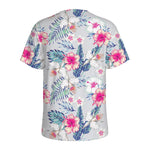Hibiscus Orchids Hawaii Pattern Print Men's Sports T-Shirt