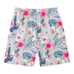 Hibiscus Orchids Hawaii Pattern Print Men's Swim Trunks