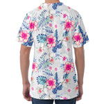 Hibiscus Orchids Hawaii Pattern Print Men's Velvet T-Shirt