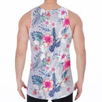 Hibiscus Orchids Hawaii Pattern Print Men's Velvet Tank Top
