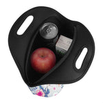 Hibiscus Orchids Hawaii Pattern Print Neoprene Lunch Bag