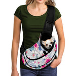 Hibiscus Orchids Hawaii Pattern Print Pet Sling Carrier