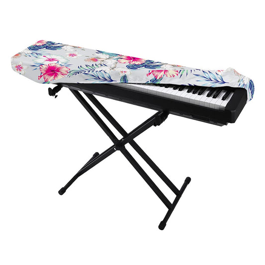 Hibiscus Orchids Hawaii Pattern Print Piano Keyboard Cover