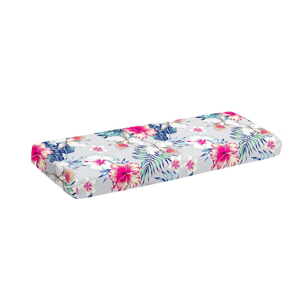 Hibiscus Orchids Hawaii Pattern Print Piano Keyboard Cover
