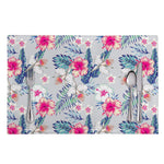 Hibiscus Orchids Hawaii Pattern Print Placemat