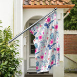 Hibiscus Orchids Hawaii Pattern Print Polyester Flag