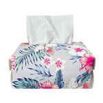 Hibiscus Orchids Hawaii Pattern Print Rectangle Tissue Box Cover