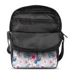 Hibiscus Orchids Hawaii Pattern Print Rectangular Crossbody Bag