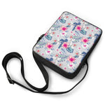 Hibiscus Orchids Hawaii Pattern Print Rectangular Crossbody Bag