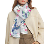 Hibiscus Orchids Hawaii Pattern Print Scarf