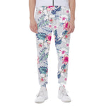 Hibiscus Orchids Hawaii Pattern Print Scuba Joggers