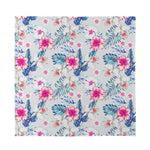 Hibiscus Orchids Hawaii Pattern Print Silk Bandana