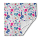 Hibiscus Orchids Hawaii Pattern Print Silk Bandana