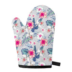 Hibiscus Orchids Hawaii Pattern Print Single Oven Mitt