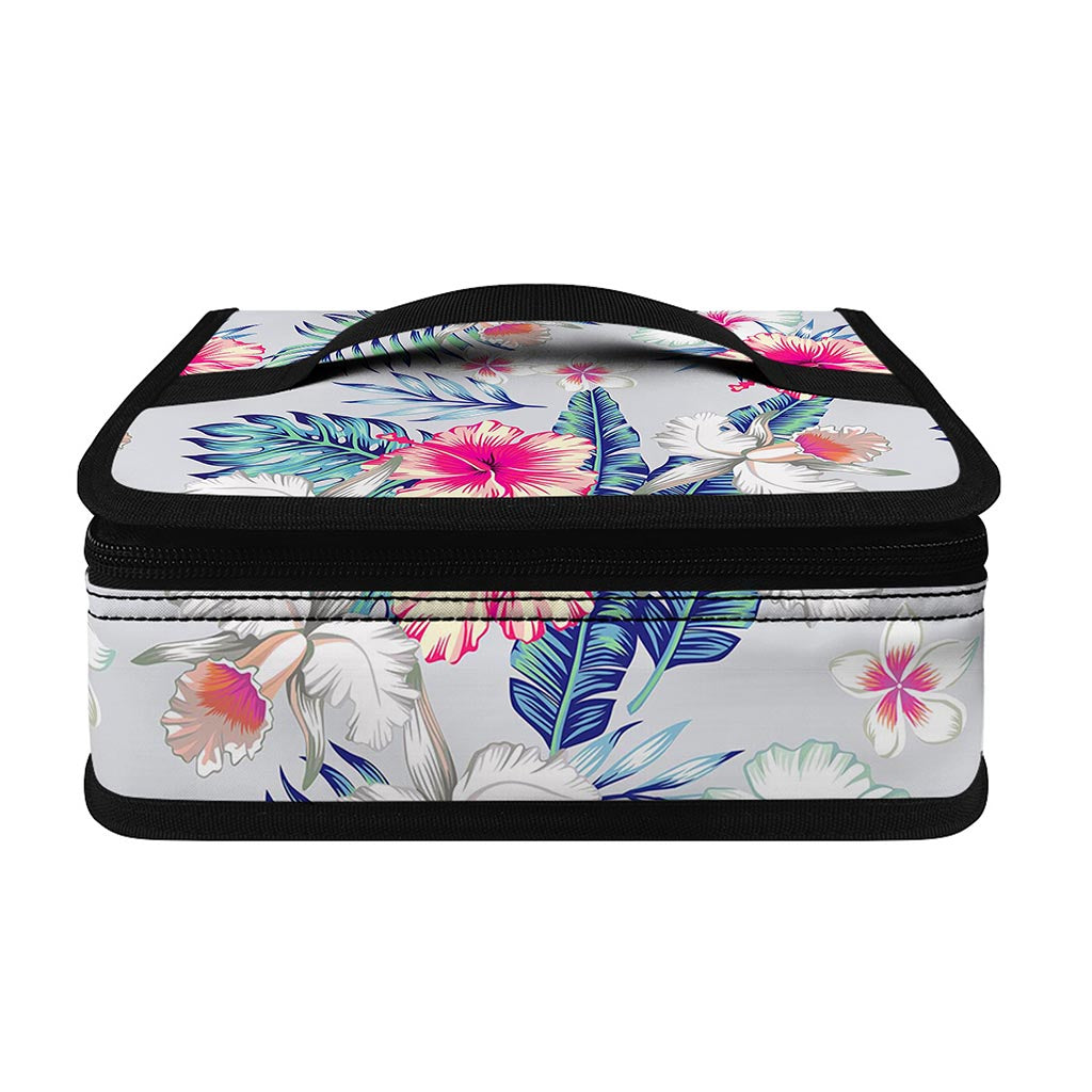 Hibiscus Orchids Hawaii Pattern Print Small Lunch Bag