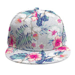 Hibiscus Orchids Hawaii Pattern Print Snapback Cap