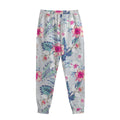 Hibiscus Orchids Hawaii Pattern Print Sweatpants
