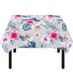 Hibiscus Orchids Hawaii Pattern Print Tablecloth