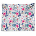 Hibiscus Orchids Hawaii Pattern Print Tapestry