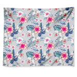 Hibiscus Orchids Hawaii Pattern Print Tapestry