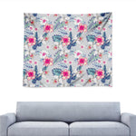 Hibiscus Orchids Hawaii Pattern Print Tapestry