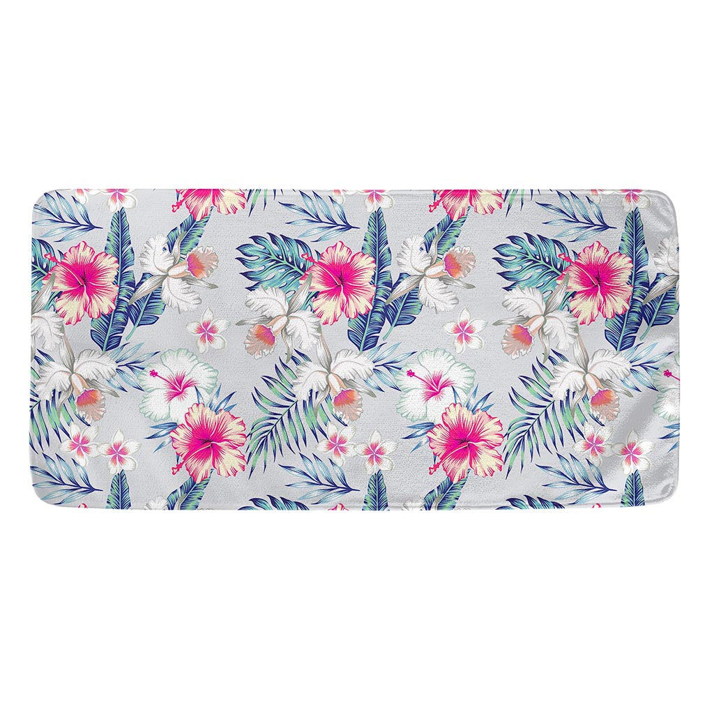 Hibiscus Orchids Hawaii Pattern Print Towel