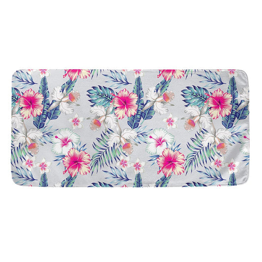 Hibiscus Orchids Hawaii Pattern Print Towel
