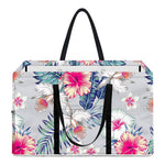 Hibiscus Orchids Hawaii Pattern Print Utility Tote Bag