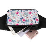 Hibiscus Orchids Hawaii Pattern Print Waist Bag