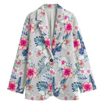 Hibiscus Orchids Hawaii Pattern Print Women's Blazer
