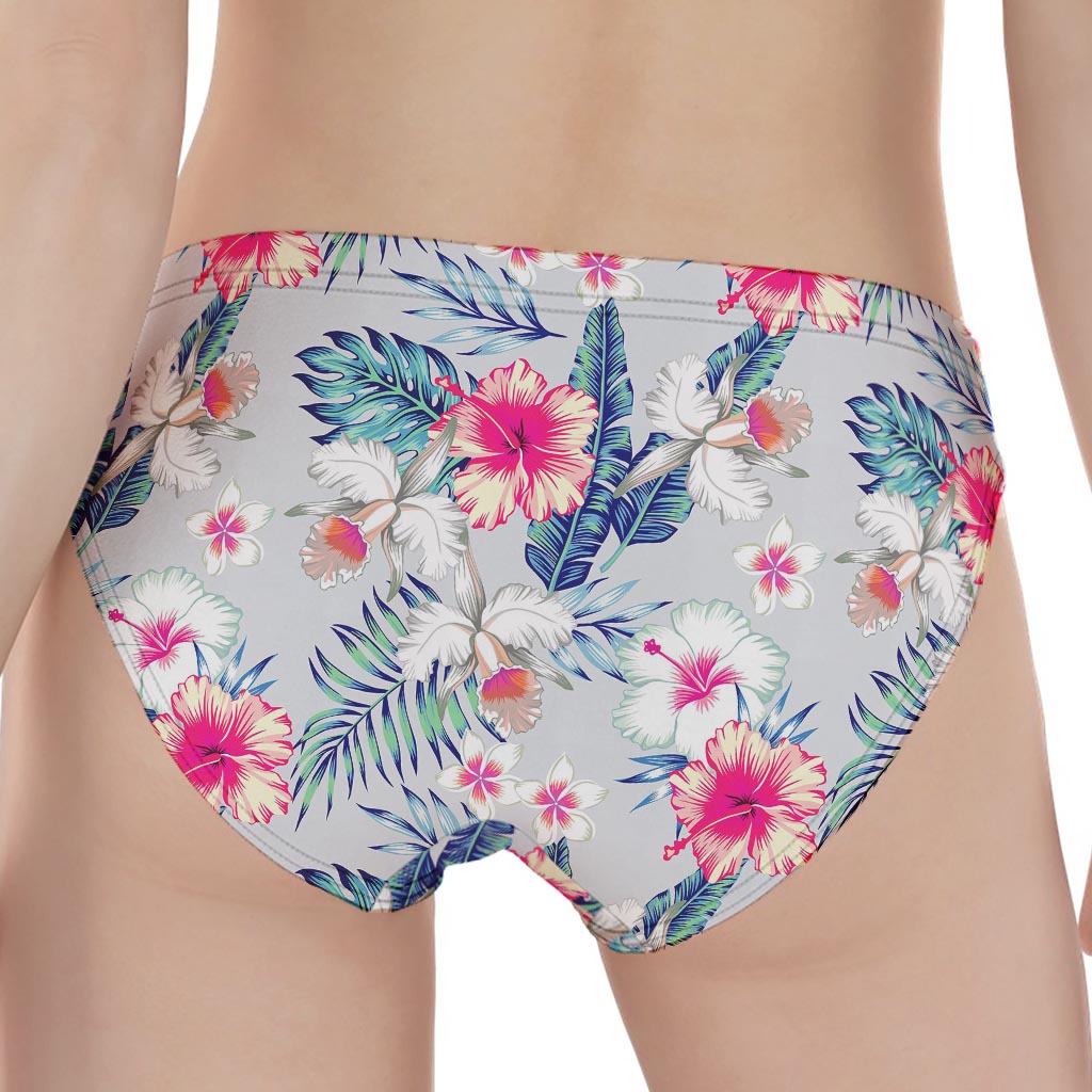 Hibiscus Orchids Hawaii Pattern Print Women's Panties