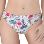 Hibiscus Orchids Hawaii Pattern Print Women's Thong