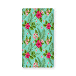 Hibiscus Plumeria Flowers Pattern Print Baby Crib Sheet