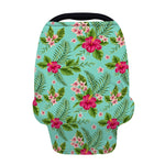 Hibiscus Plumeria Flowers Pattern Print Baby Seat Cover