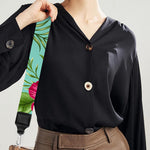 Hibiscus Plumeria Flowers Pattern Print Bag Strap