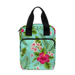 Hibiscus Plumeria Flowers Pattern Print Bible Tote Bag