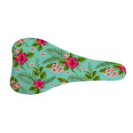Hibiscus Plumeria Flowers Pattern Print Bicycle Seat Cover