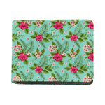 Hibiscus Plumeria Flowers Pattern Print Bifold Wallet