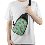 Hibiscus Plumeria Flowers Pattern Print Chest Bag