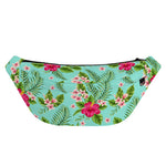 Hibiscus Plumeria Flowers Pattern Print Fanny Pack