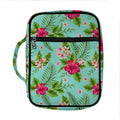 Hibiscus Plumeria Flowers Pattern Print Front Pocket Bible Bag