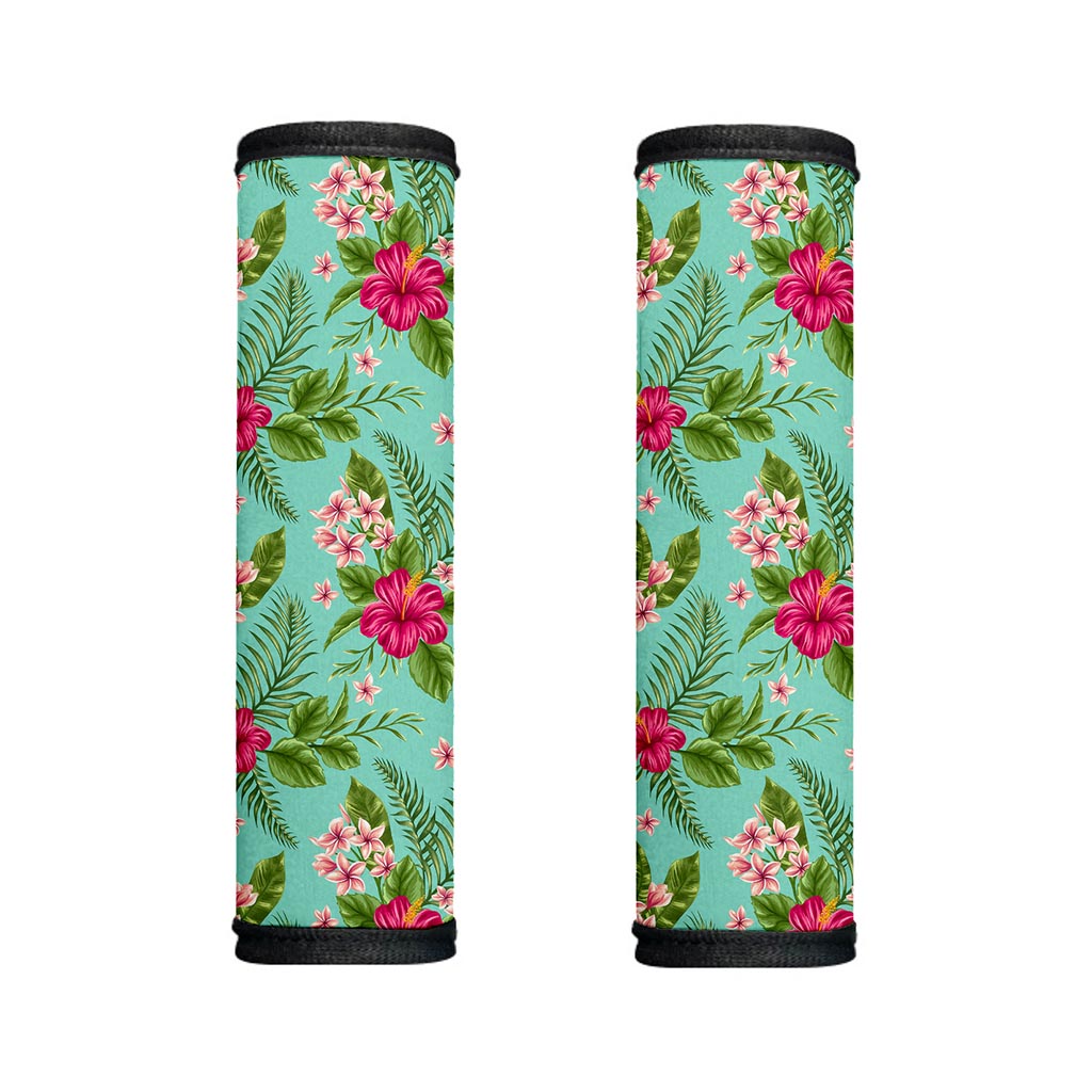 Hibiscus Plumeria Flowers Pattern Print Handle Covers