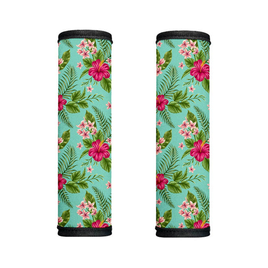 Hibiscus Plumeria Flowers Pattern Print Handle Covers
