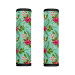 Hibiscus Plumeria Flowers Pattern Print Handle Covers