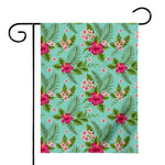 Hibiscus Plumeria Flowers Pattern Print House Flag