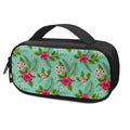 Hibiscus Plumeria Flowers Pattern Print Portable Cooler Travel Case