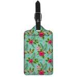 Hibiscus Plumeria Flowers Pattern Print Luggage Tag