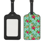 Hibiscus Plumeria Flowers Pattern Print Luggage Tag