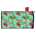 Hibiscus Plumeria Flowers Pattern Print Mailbox Cover